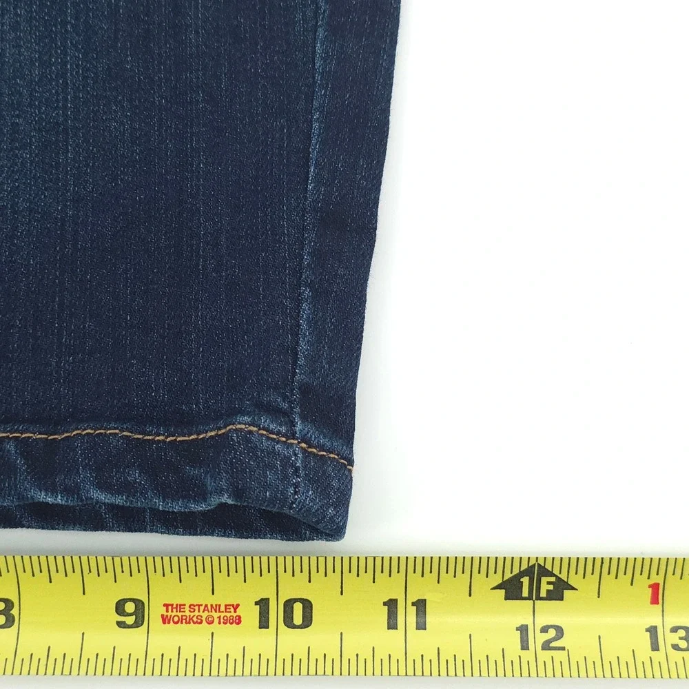 Seven7 Womens Denim Weekend Bermuda Shorts Size 12 Dark Wash Stretch Casual